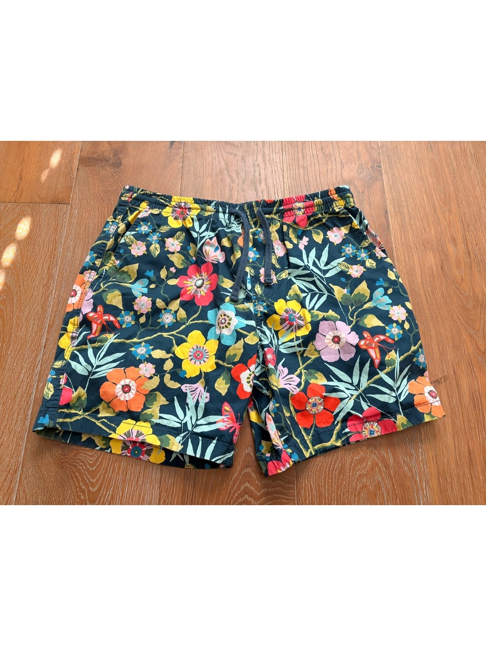 Todd Snyder Men's Floral Cotton Stretch Drawstring Shorts XL